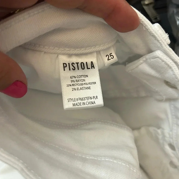 ! Pistola White Aline High Rise Skinny - Picture 7 of 7
